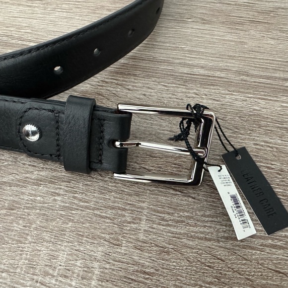 SHINOLA Detroit Leather Men's Black Belt Gorgeous! Brand New